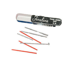 Vintage Sheaffers Fineline‎ Thick Leads Red R 15 but includes mixed colors